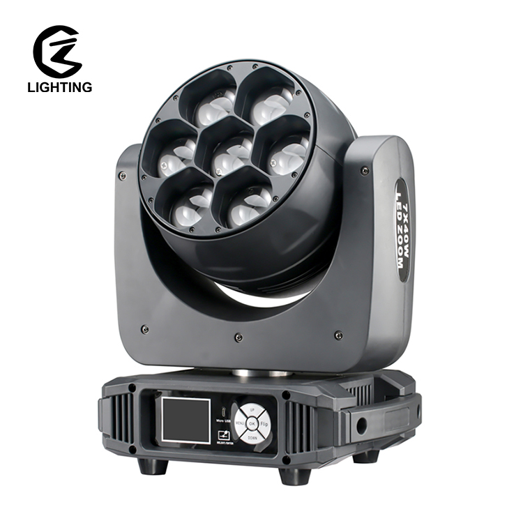 7X40W Beam Moving Head with Zoom
